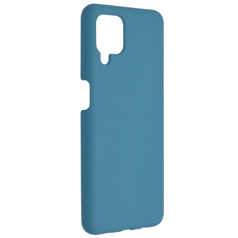 Husa Samsung Galaxy A12 Nacho Techsuit Soft Edge Silicone, albastru