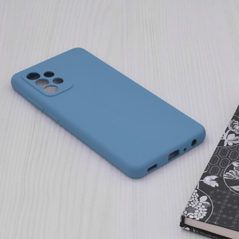 Husa Samsung Galaxy A52 5G Techsuit Soft Edge Silicone, albastru