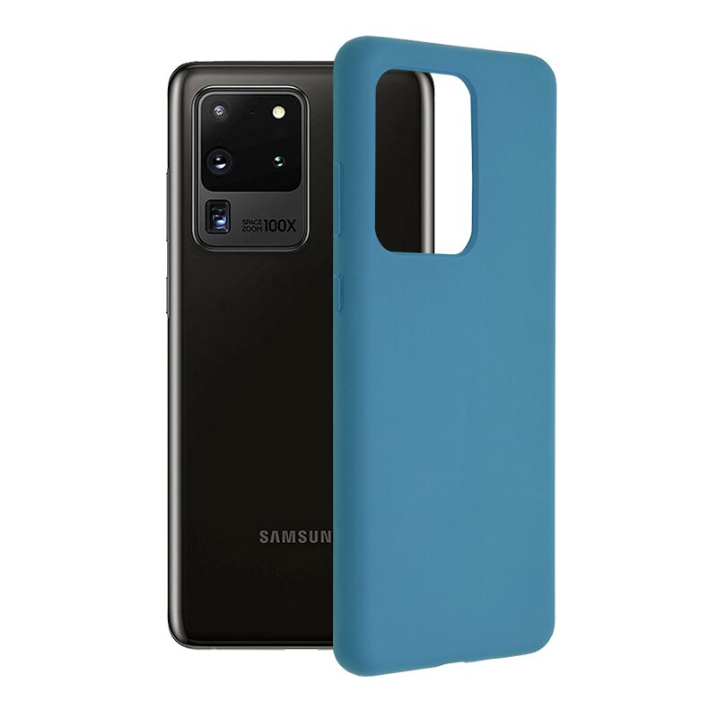 Husa Samsung Galaxy S20 Ultra 5G Techsuit Soft Edge Silicone, albastru