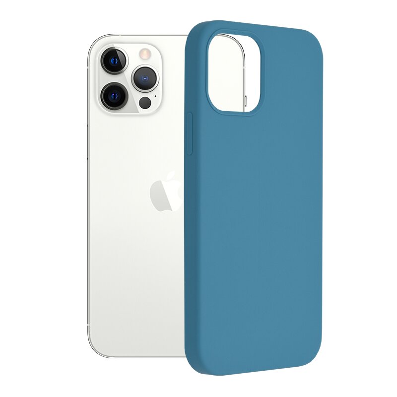 Husa iPhone 12 Pro Techsuit Soft Edge Silicone, albastru