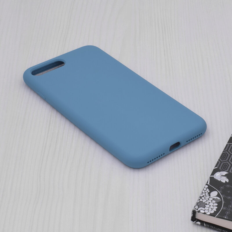 Husa iPhone 8 Plus Techsuit Soft Edge Silicone, albastru