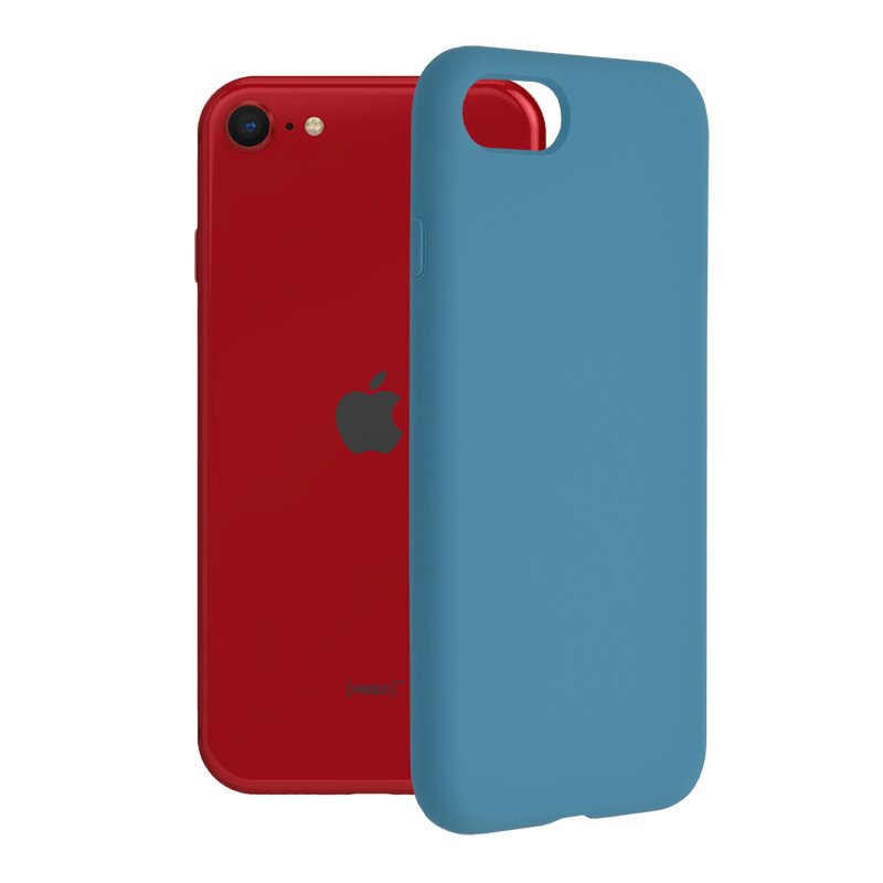 Husa iPhone SE 2, SE 2020 Techsuit Soft Edge Silicone, albastru