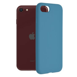 Husa iPhone SE 3, SE 2022 Techsuit Soft Edge Silicone, albastru