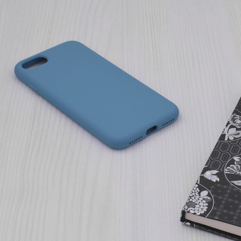 Husa iPhone SE 3, SE 2022 Techsuit Soft Edge Silicone, albastru