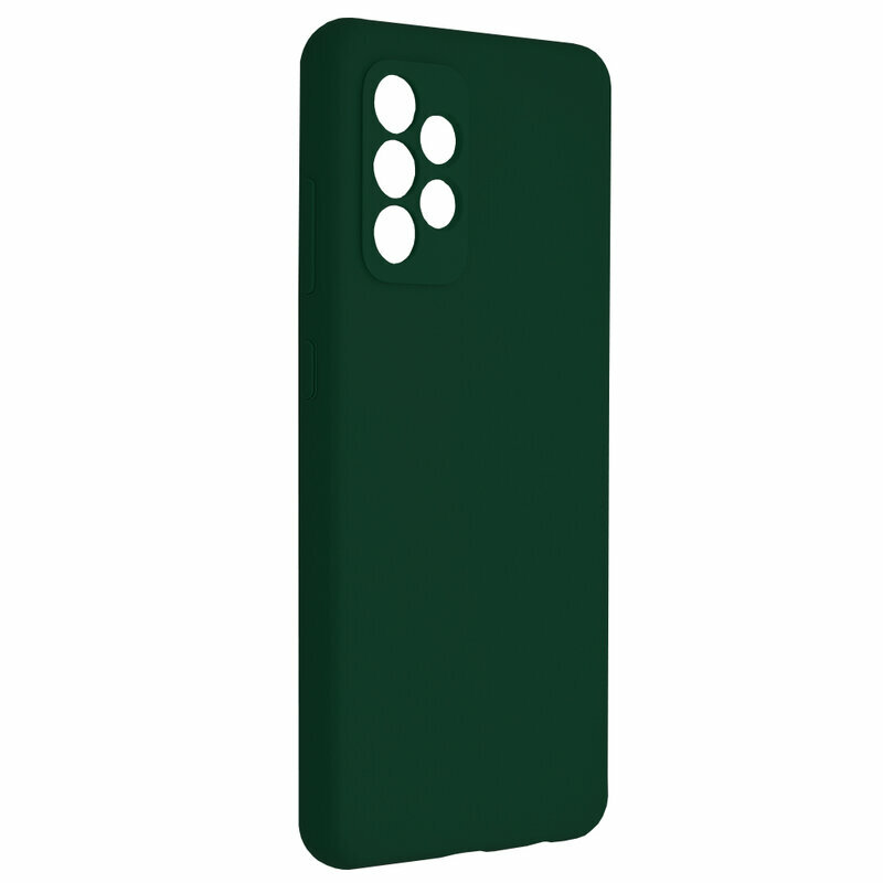 Husa Samsung Galaxy A52s 5G Techsuit Soft Edge Silicone, verde inchis