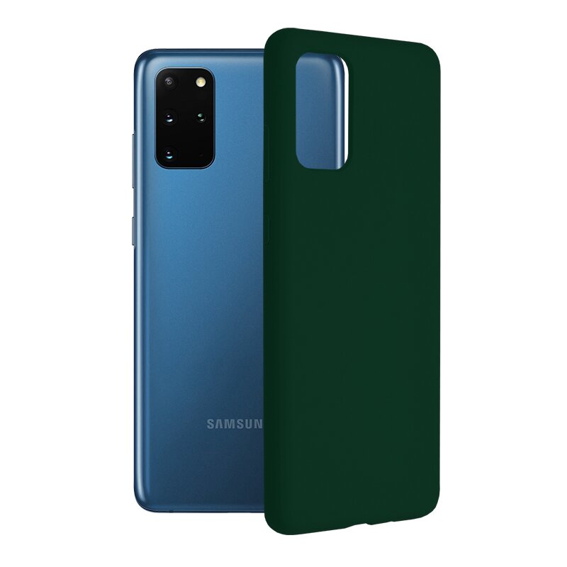 Husa Samsung Galaxy S20 Plus 5G Techsuit Soft Edge Silicone, verde inchis