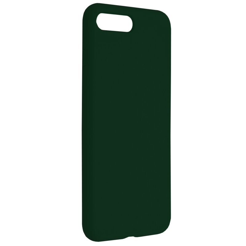 Husa iPhone 8 Plus Techsuit Soft Edge Silicone, verde inchis