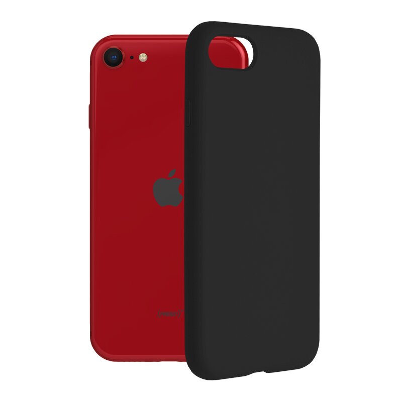 Husa iPhone SE 2, SE 2020 Techsuit Soft Edge Silicone, negru