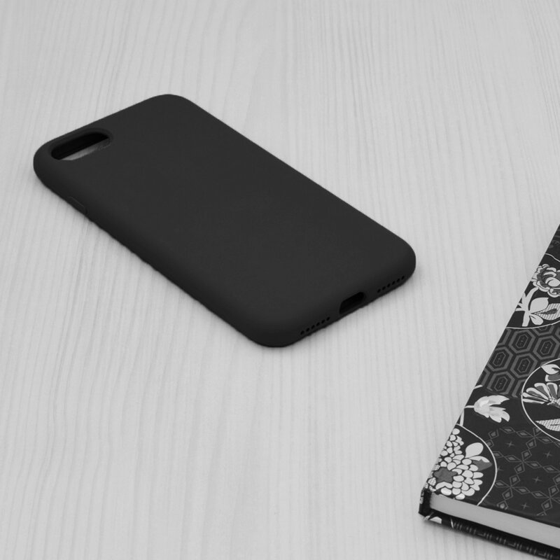 Husa iPhone SE 3, SE 2022 Techsuit Soft Edge Silicone, negru
