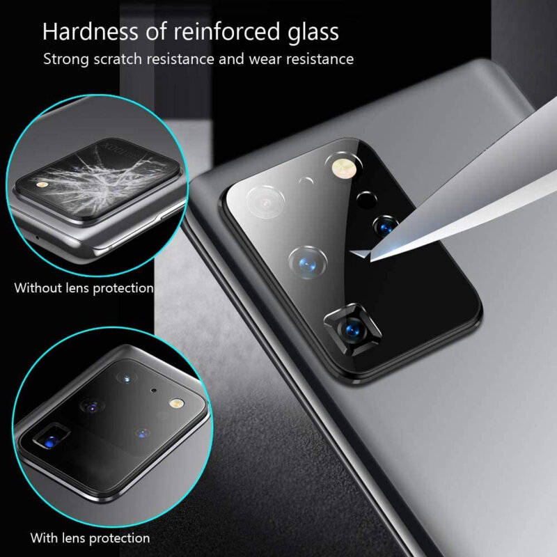 Folie sticla Samsung Galaxy S20 Ultra 5G Lito S+ Camera Protector, negru