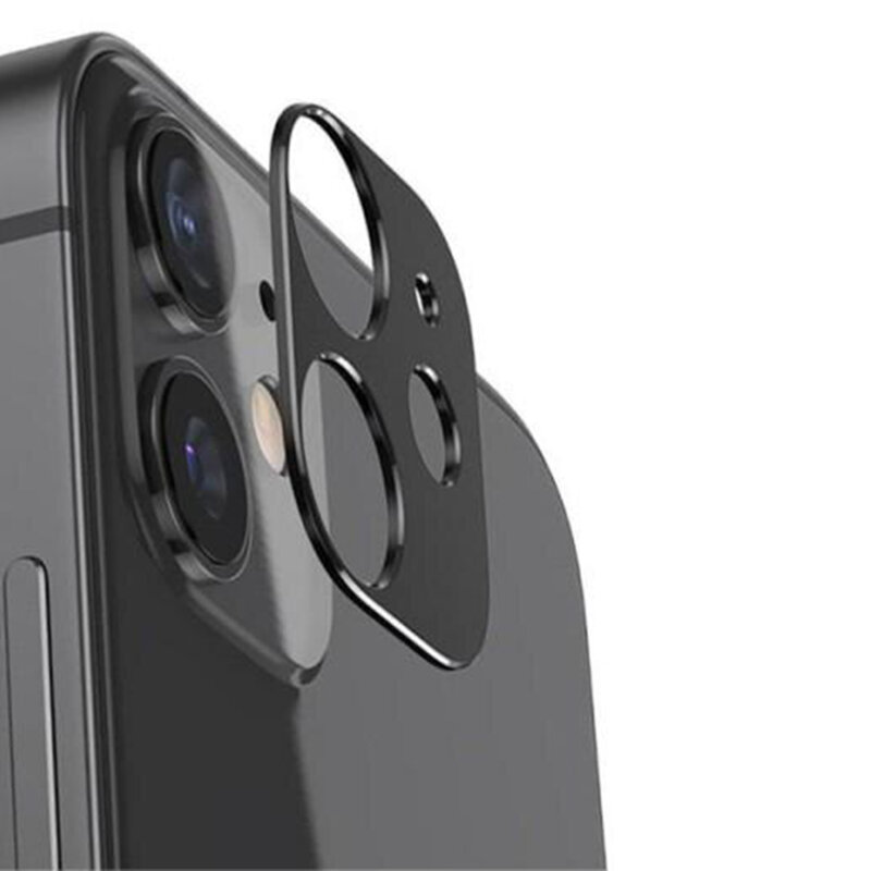 Folie sticla iPhone 12 mini Lito S+ Camera Protector, negru