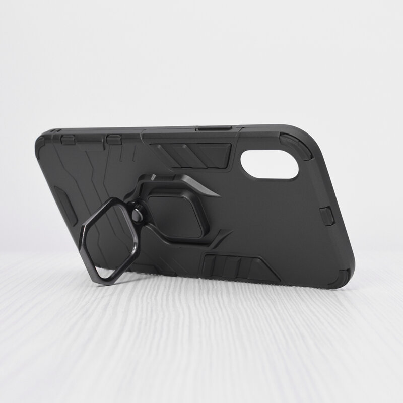 Husa iPhone XS Techsuit Silicone Shield, Negru