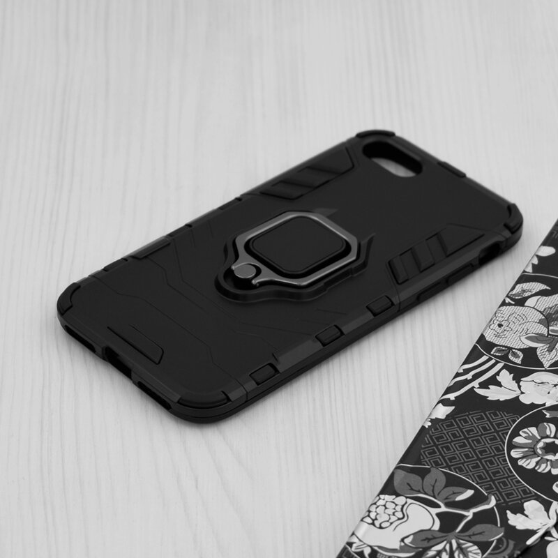 Husa iPhone 8 Techsuit Silicone Shield, Negru
