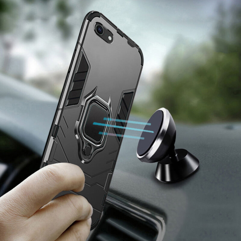 Husa iPhone 8 Techsuit Silicone Shield, Negru