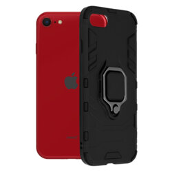 Husa iPhone SE 2, SE 2020 Techsuit Silicone Shield, Negru