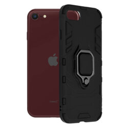 Husa iPhone SE 3, SE 2022 Techsuit Silicone Shield, negru