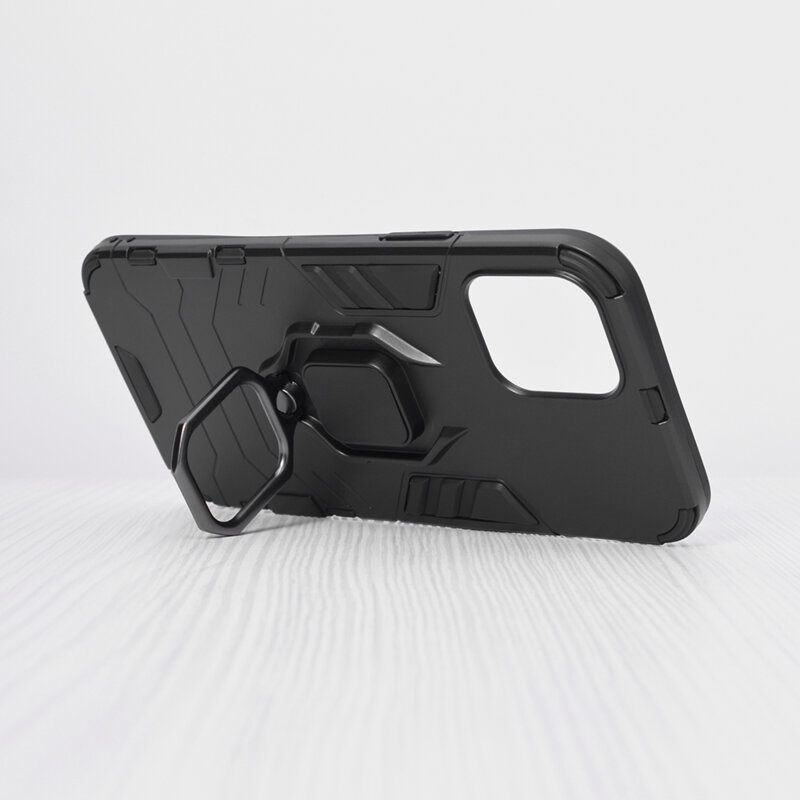 Husa iPhone 12 Pro Techsuit Silicone Shield, Negru