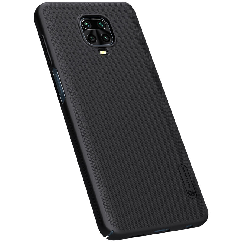 Husa Xiaomi Redmi Note 9 Pro Nillkin Super Frosted Shield, negru