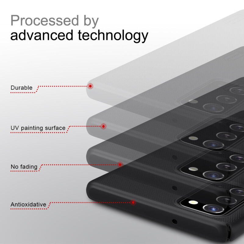 Husa Samsung Galaxy Note 20 5G Nillkin Super Frosted Shield, negru