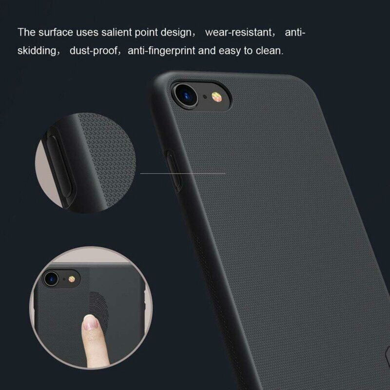 Husa iPhone SE 2, SE 2020 Nillkin Super Frosted Shield, negru