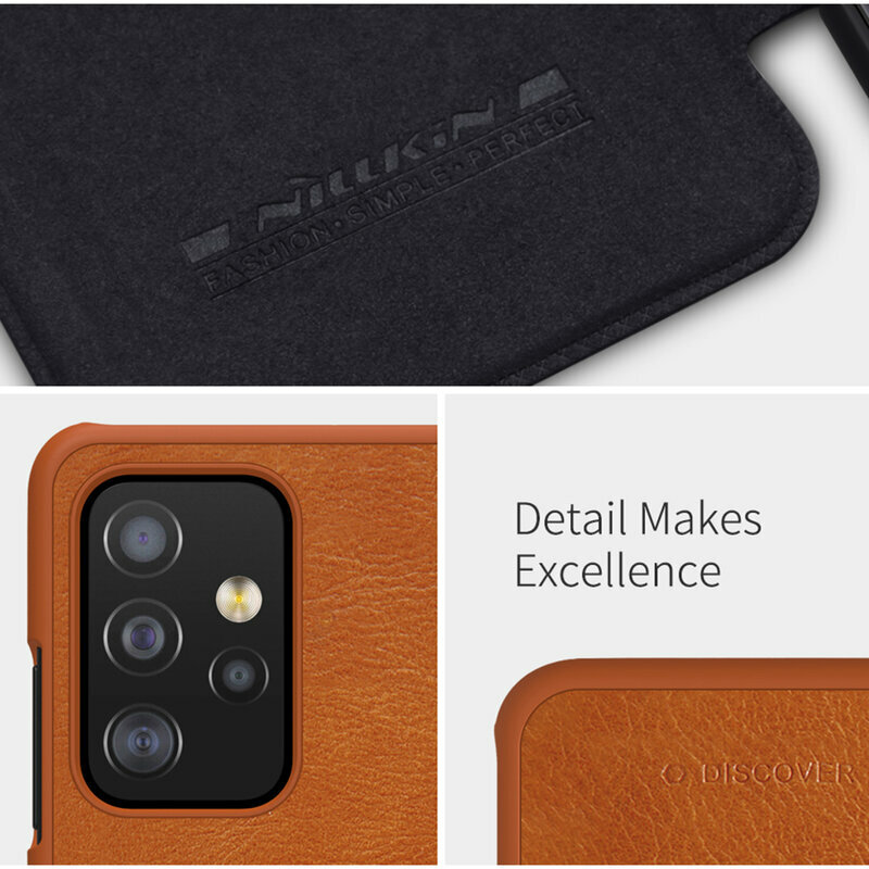 Husa Samsung Galaxy A52s 5G Nillkin QIN Leather, negru
