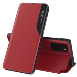 Husa Samsung Galaxy S20 5G Eco Leather View Flip Tip Carte - Rosu