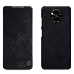Husa Xiaomi Poco X3 NFC Nillkin QIN Leather, negru