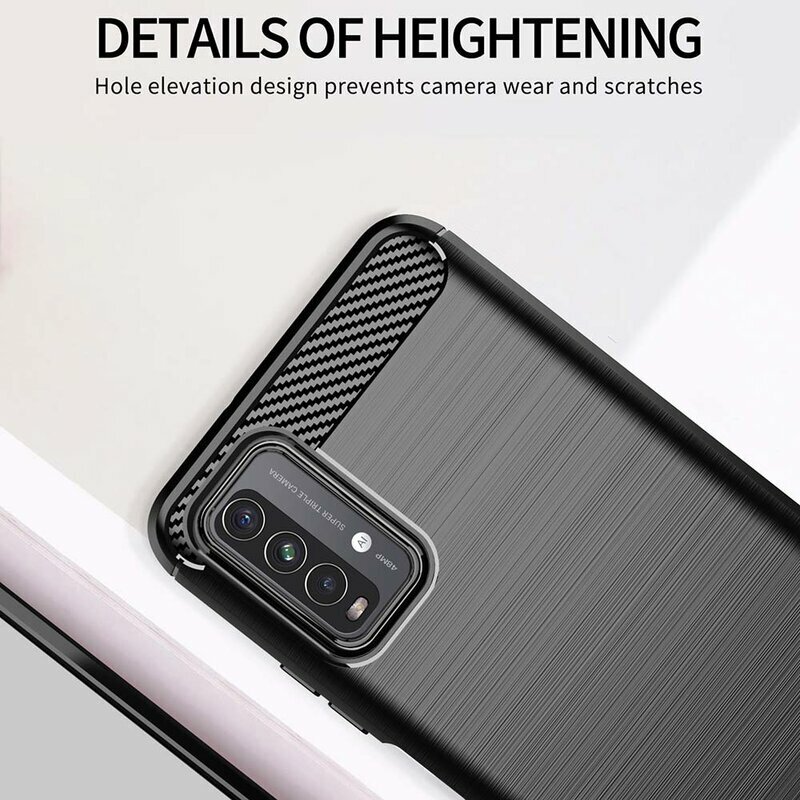 Husa Xiaomi Redmi 9 Power Techsuit Carbon Silicone, negru