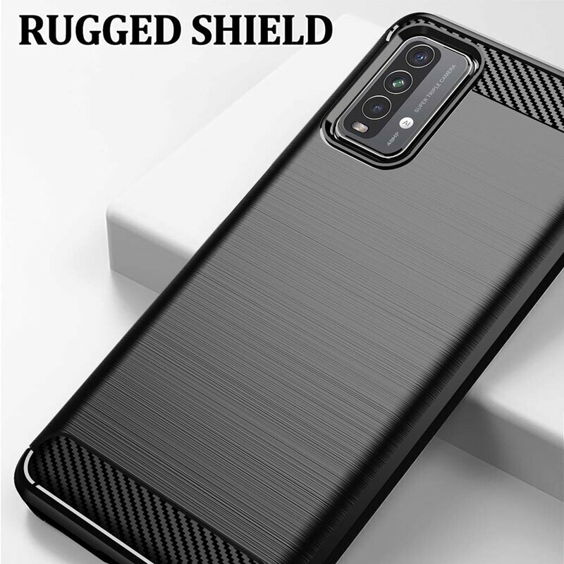 Husa Xiaomi Redmi 9 Power Techsuit Carbon Silicone, negru