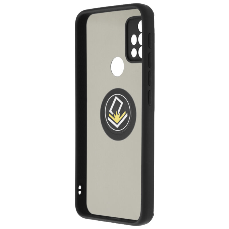 Husa Motorola Moto G30 Techsuit Glinth Cu Inel Suport Stand Magnetic - Negru