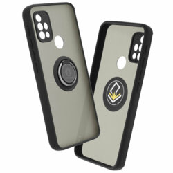 Husa Motorola Moto G20 Techsuit Glinth Cu Inel Suport Stand Magnetic - Negru