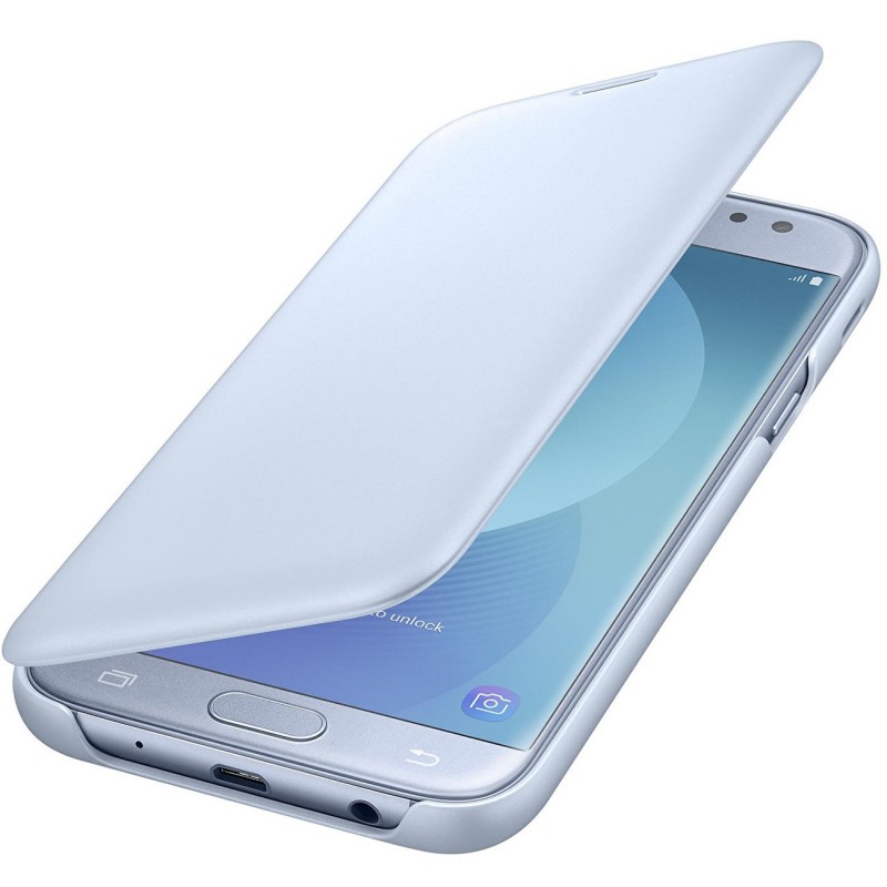 Husa Originala Samsung Galaxy J7 2017 J730 Flip Wallet Blue