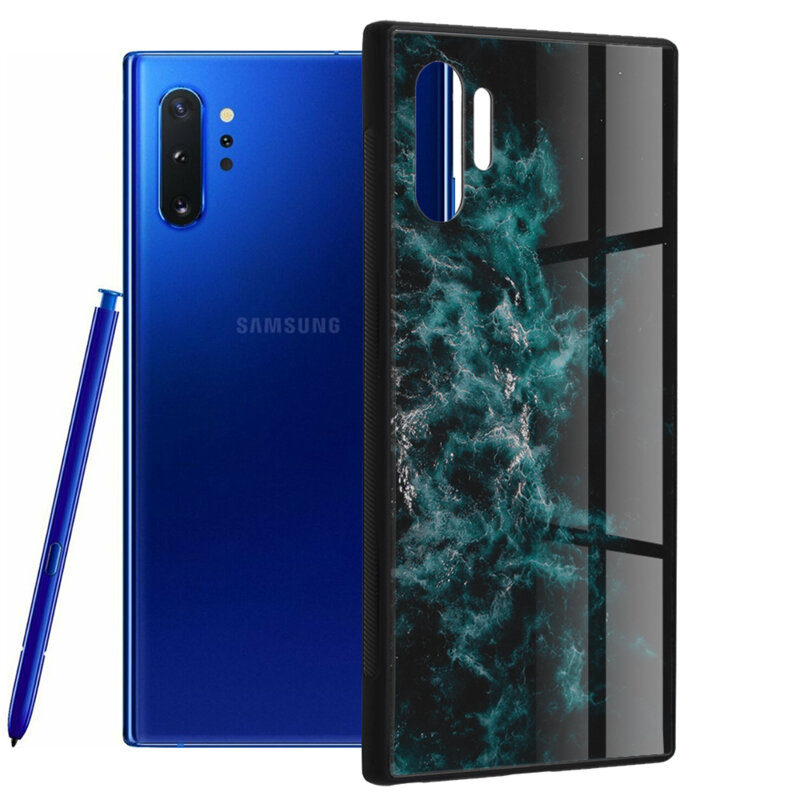 Husa Samsung Galaxy Note 10 Plus 5G Techsuit Glaze, Blue Nebula