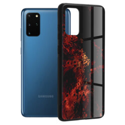 Husa Samsung Galaxy S20 Plus 5G Techsuit Glaze, Red Nebula