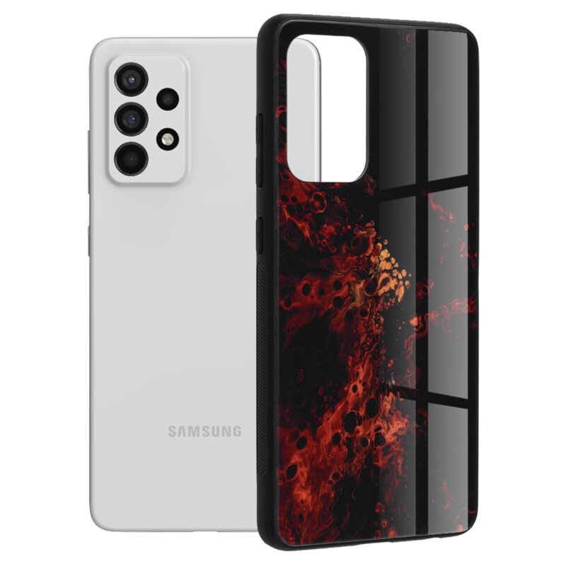 Husa Samsung Galaxy A52 5G Techsuit Glaze, Red Nebula
