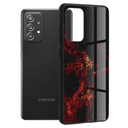 Husa Samsung Galaxy A72 5G Techsuit Glaze, Red Nebula