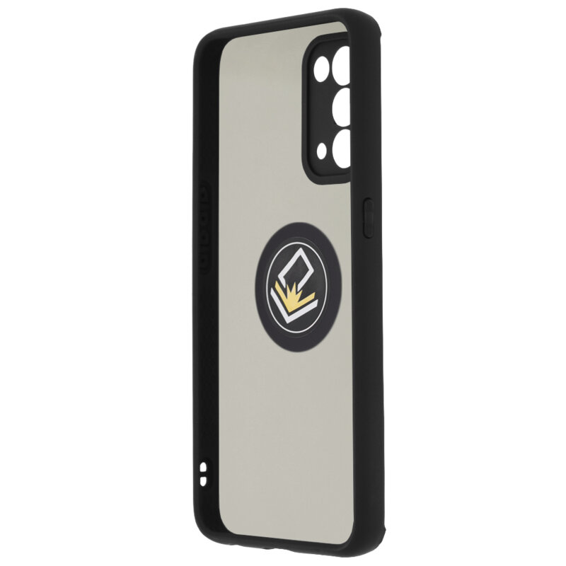 Husa Oppo Find X3 Lite Techsuit Glinth Cu Inel Suport Stand Magnetic - Negru