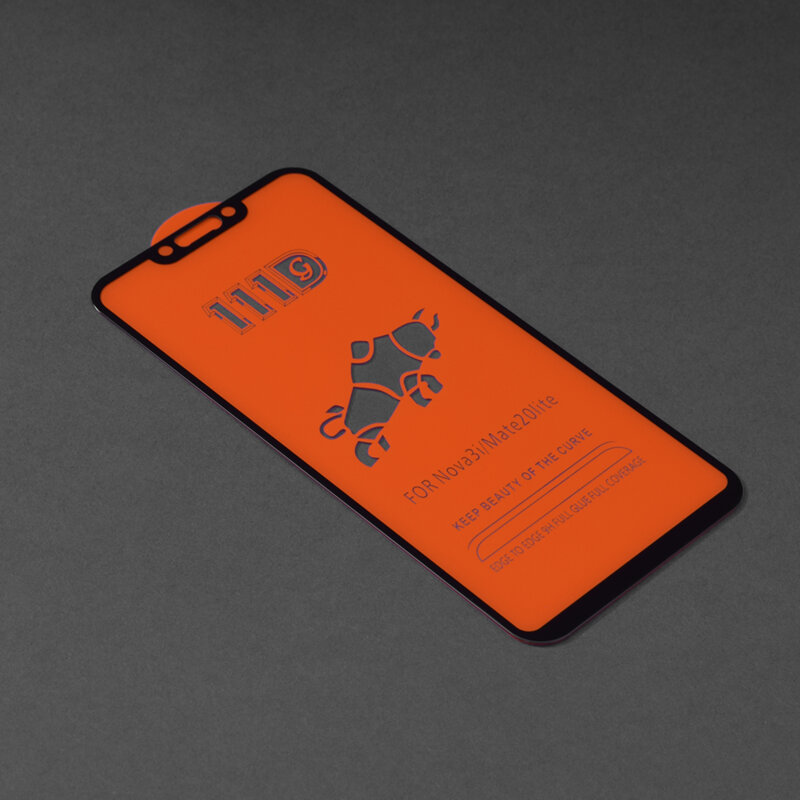 Folie sticla Huawei Nova 3i Techsuit 111D Full Glue Full Cover, negru