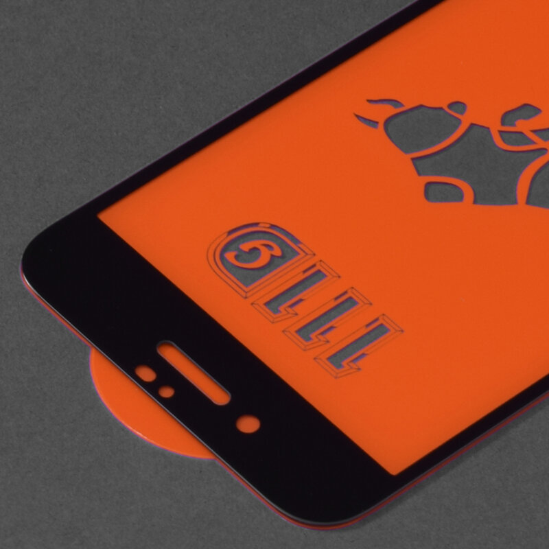 Folie sticla iPhone SE 2, SE 2020 Techsuit 111D Full Glue Full Cover, negru