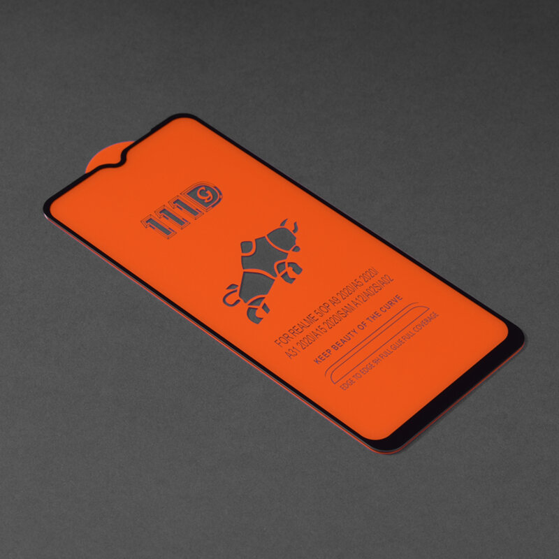 Folie sticla Oppo A15s Techsuit 111D Full Glue Full Cover, negru