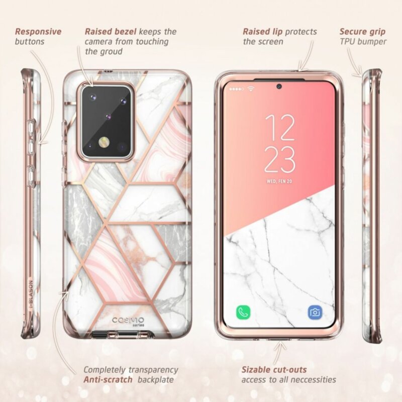 Husa Samsung Galaxy S20 Ultra 5G I-Blason Cosmo, roz