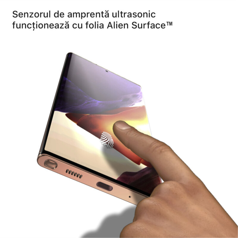 Folie Regenerabila Samsung Galaxy Note 20 Ultra 5G Alien Surface Case Friendly - Clear