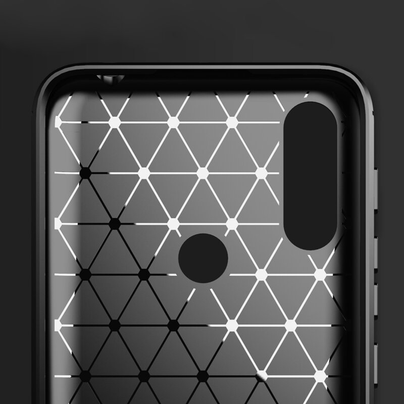 Husa Motorola Moto E7i Power Techsuit Carbon Silicone, negru