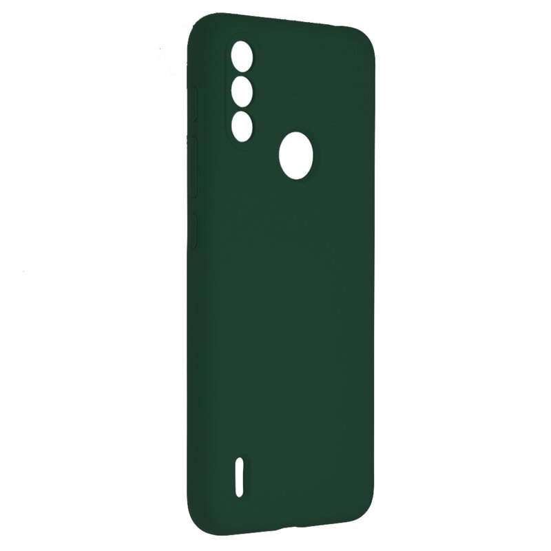 Husa Motorola Moto E7i Power Techsuit Soft Edge Silicone, verde inchis