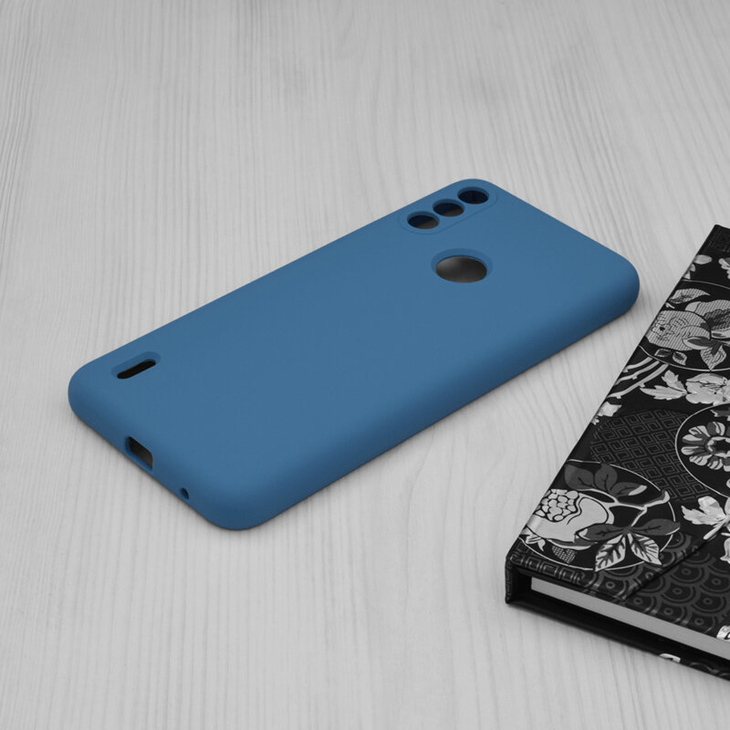 Husa Motorola Moto E7i Power Techsuit Soft Edge Silicone, albastru
