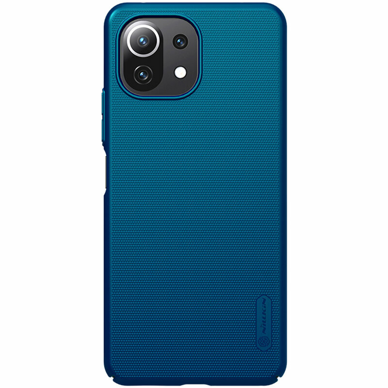 Husa Xiaomi Mi 11 Lite 5G Nillkin Super Frosted Shield, albastru