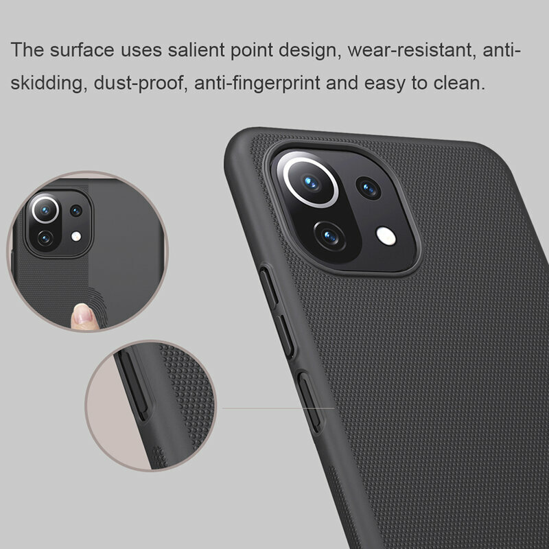 Husa Xiaomi 11 Lite 5G NE Nillkin Super Frosted Shield, albastru