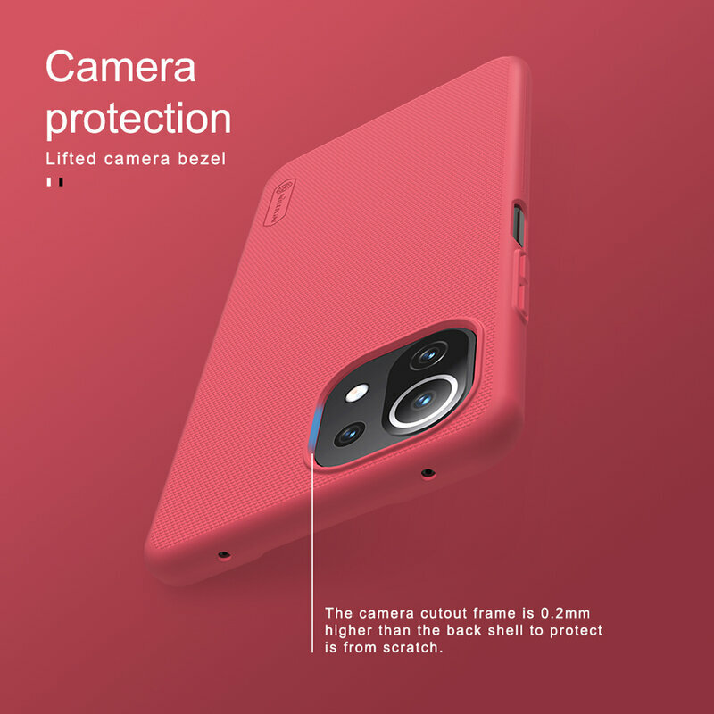 Husa Xiaomi 11 Lite 5G NE Nillkin Super Frosted Shield, albastru