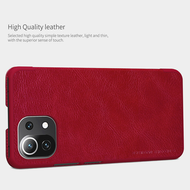 Husa Xiaomi 11 Lite 5G NE Nillkin QIN Leather, negru