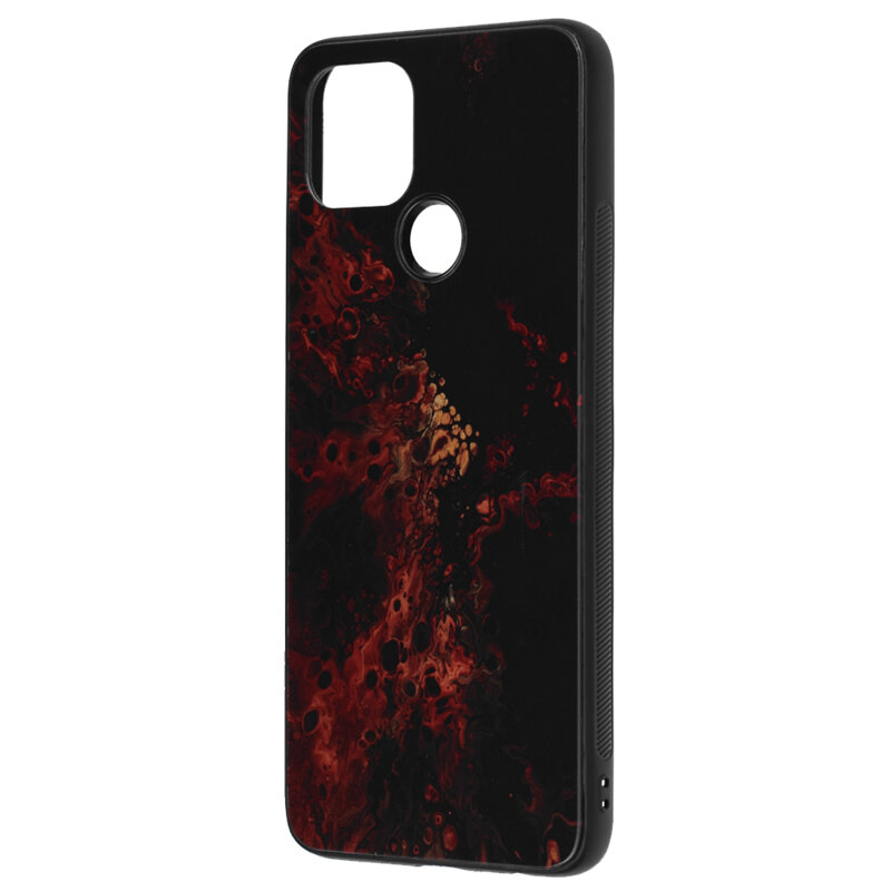 Husa Oppo A15s Techsuit Glaze, Red Nebula